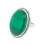 Malachite Banded  Ring