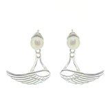 Pearl Earrings, with or without Wings