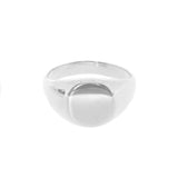 Round Sterling Silver Signet Ring