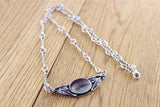 Moonstone Harvest Silver Necklace