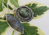 Odin Labradorite Oxidised Silver Pendants